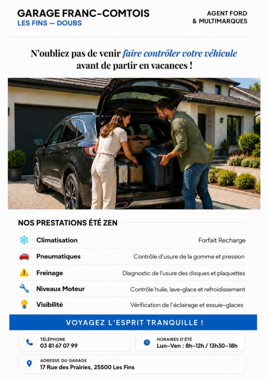 Bien préparer son départ en vacances : les contrôles indispensables avant de prendre la route